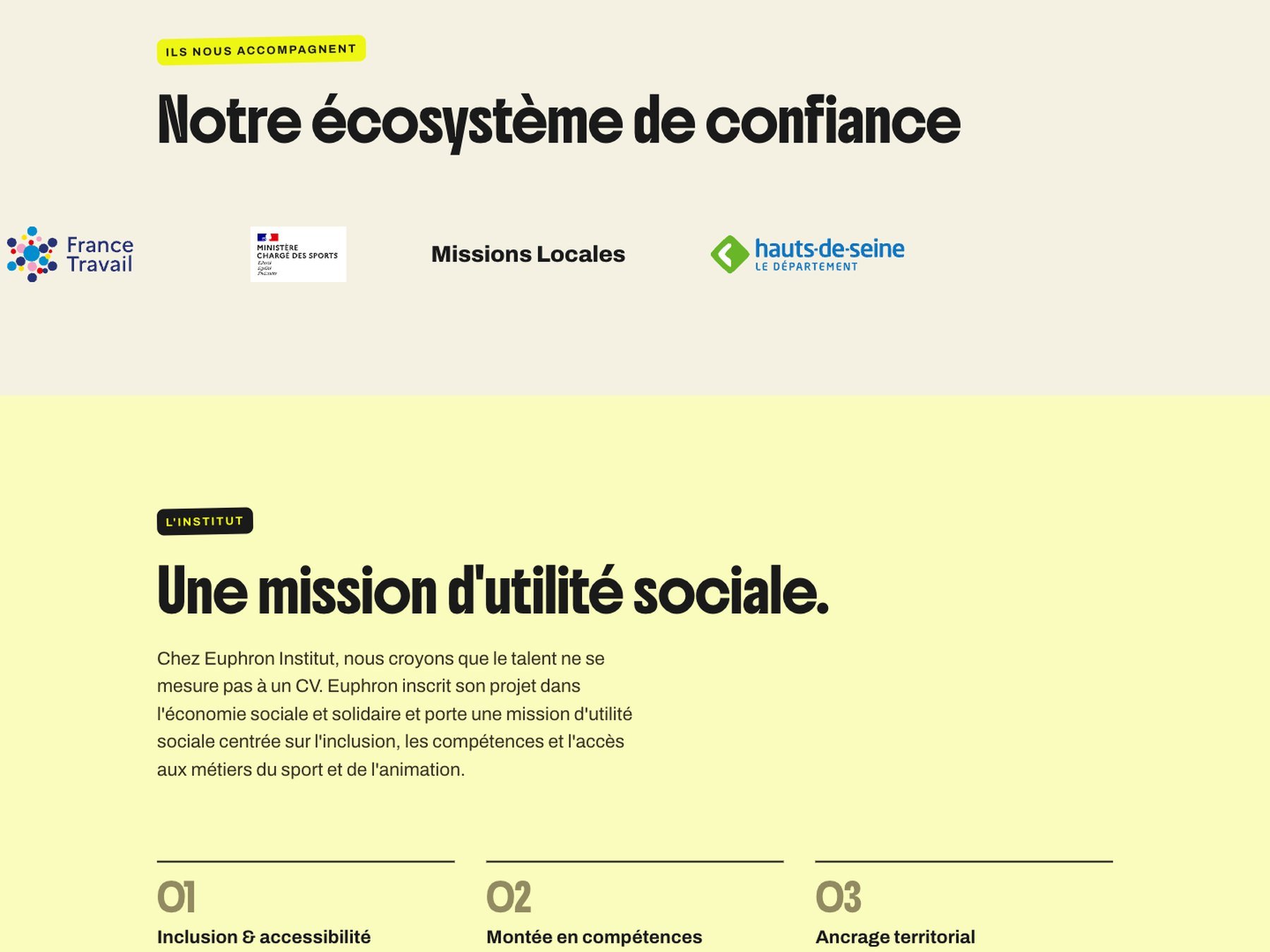 Euphron Institut Website — 5