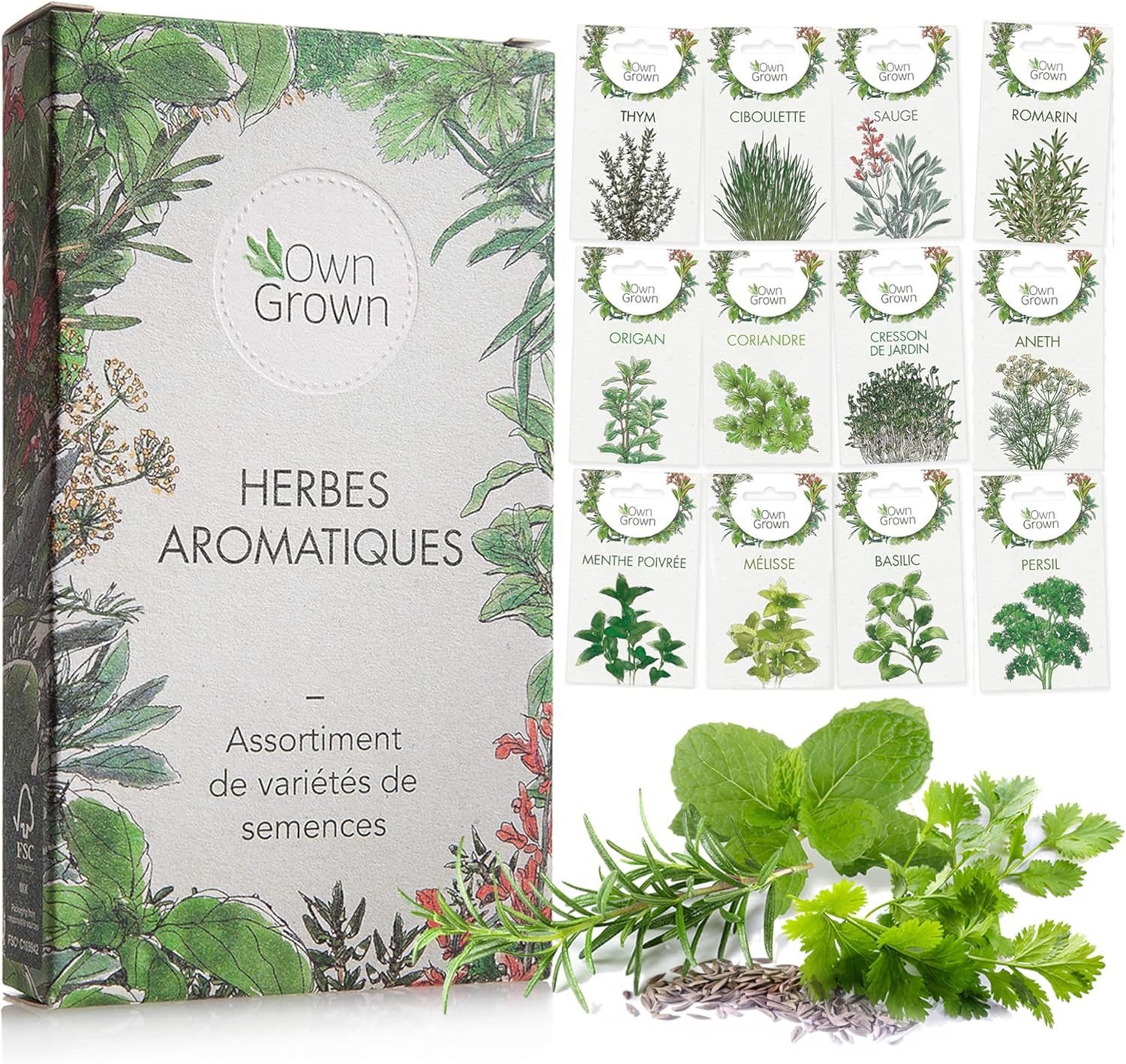 Kit d'herbes aromatiques à planter