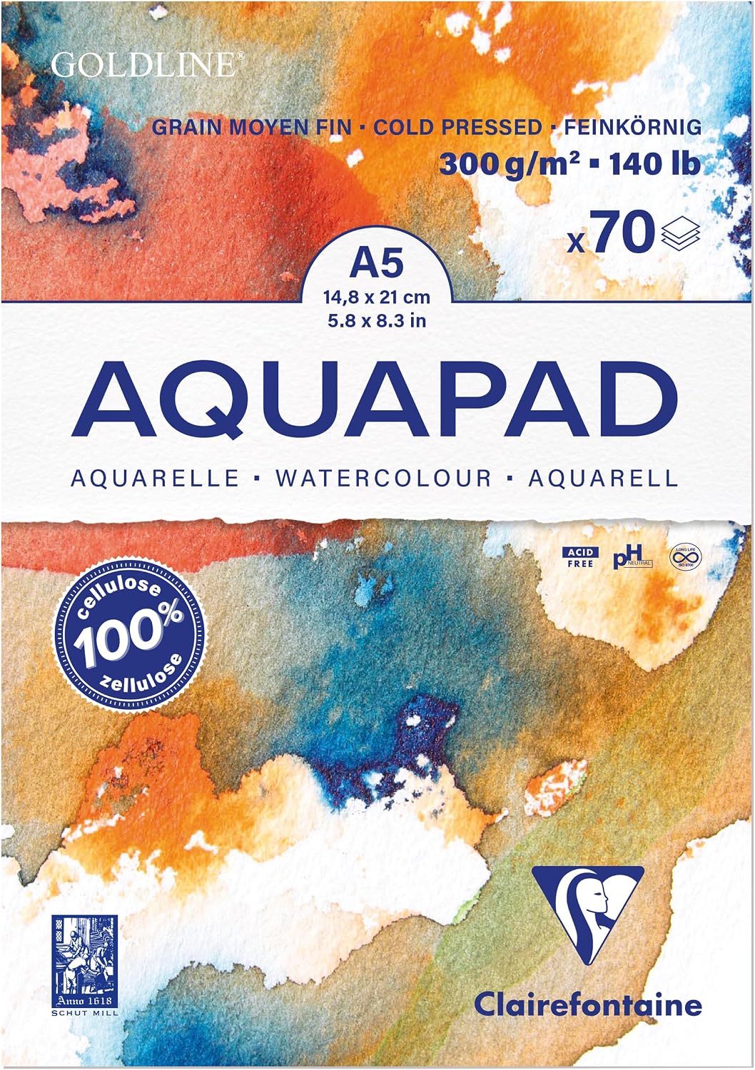 Carnet ClaireFontaine aquarelle
