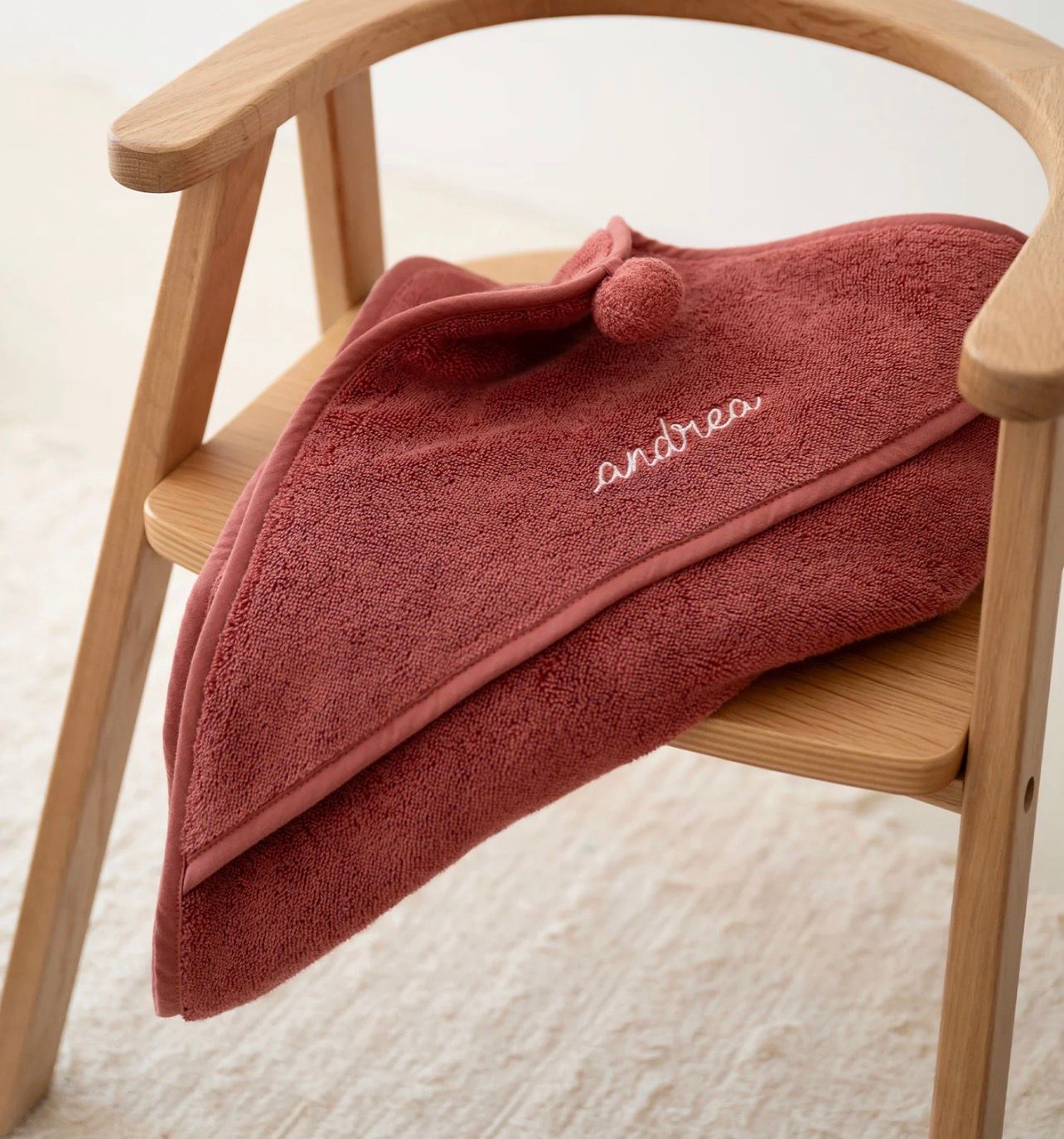 Cape de bain bébé personnalisable 
