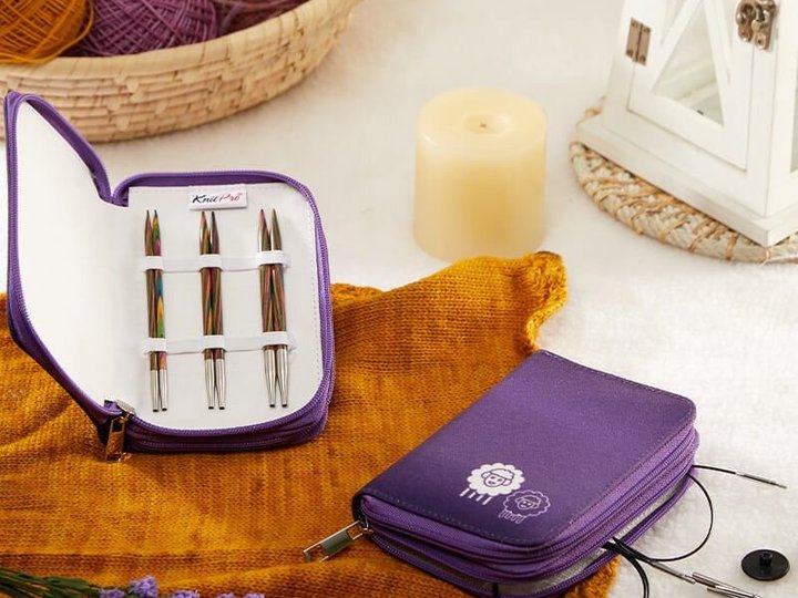 Kit d'aiguilles circulaires interchangeables