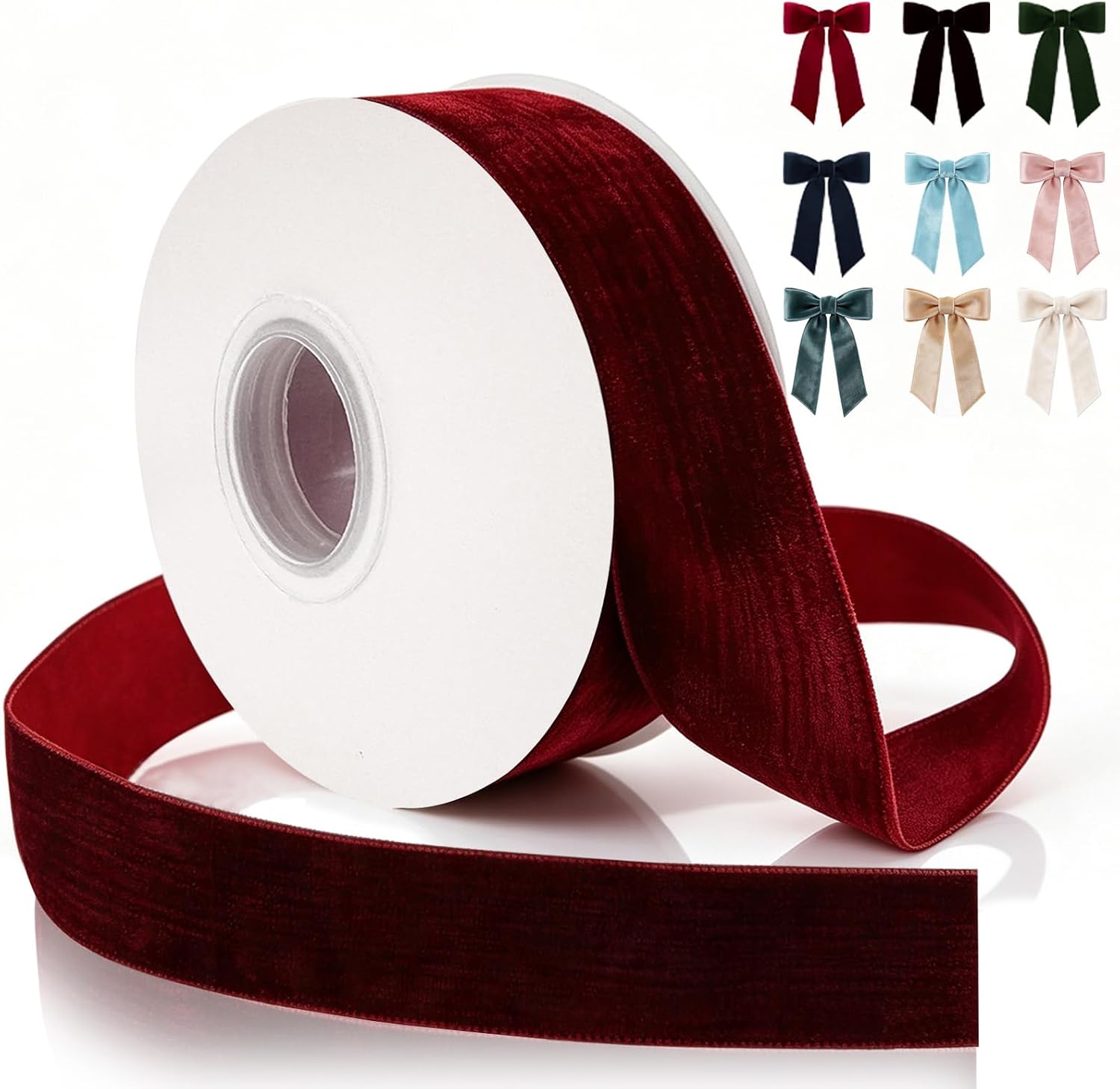 ruban velours bordeaux