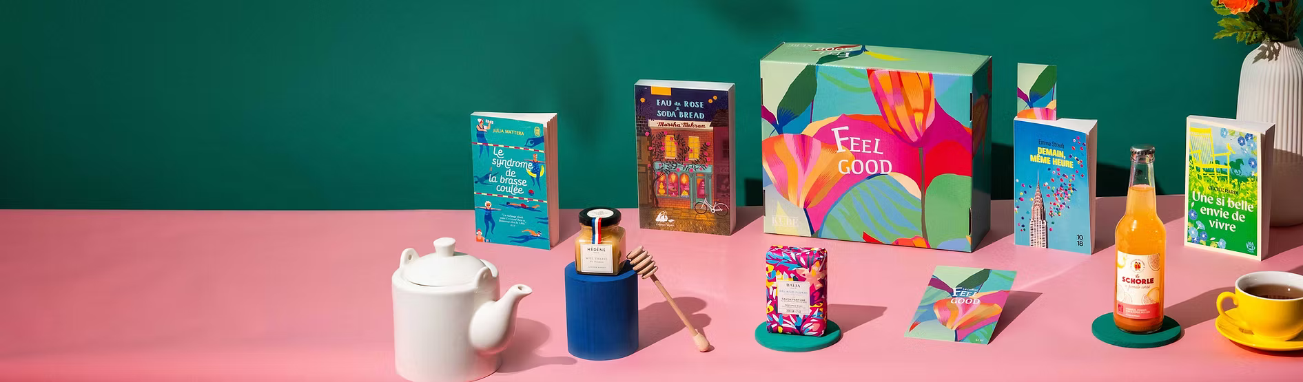 Box de livres et autres accessoires