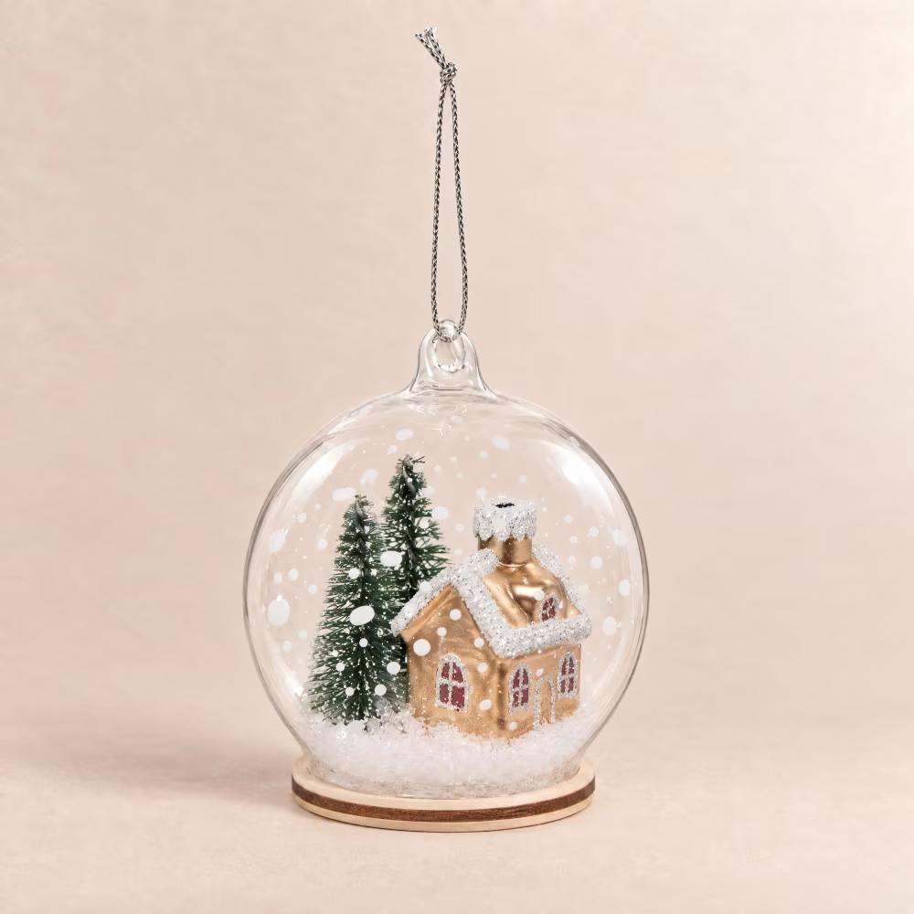 boule en verre de noel 