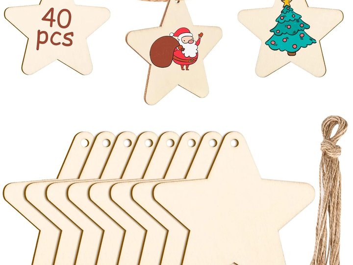 étoile en bois pour sapin