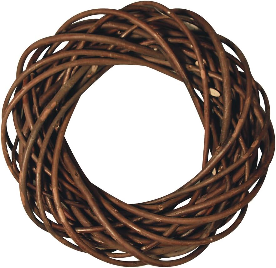 couronne de noel en osier à décorer