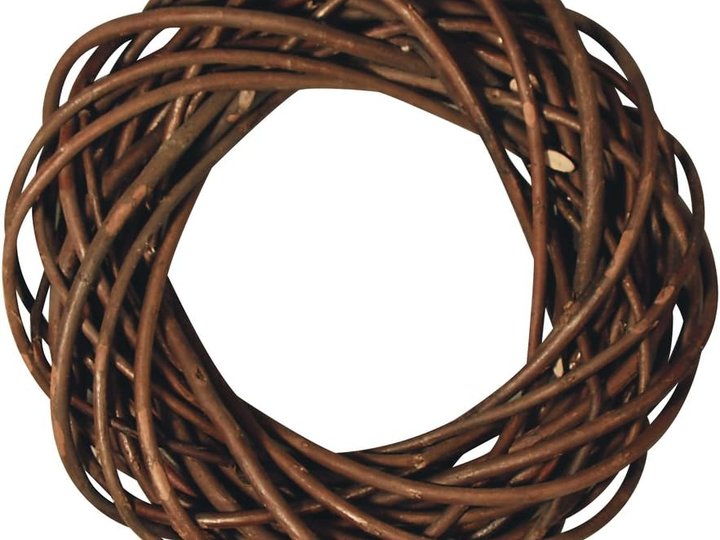 couronne de noel en osier à décorer