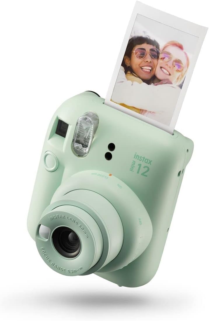 Appareil photo instantané vert amande