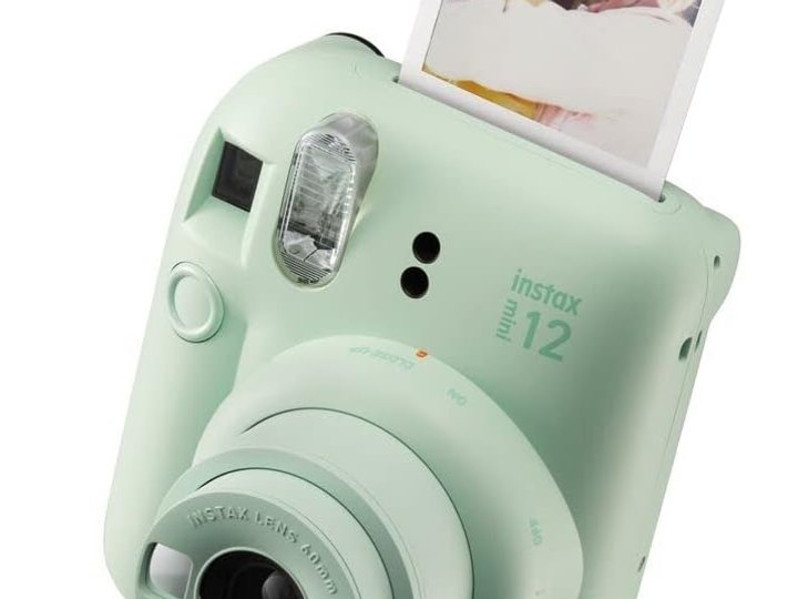 Appareil photo instantané vert amande