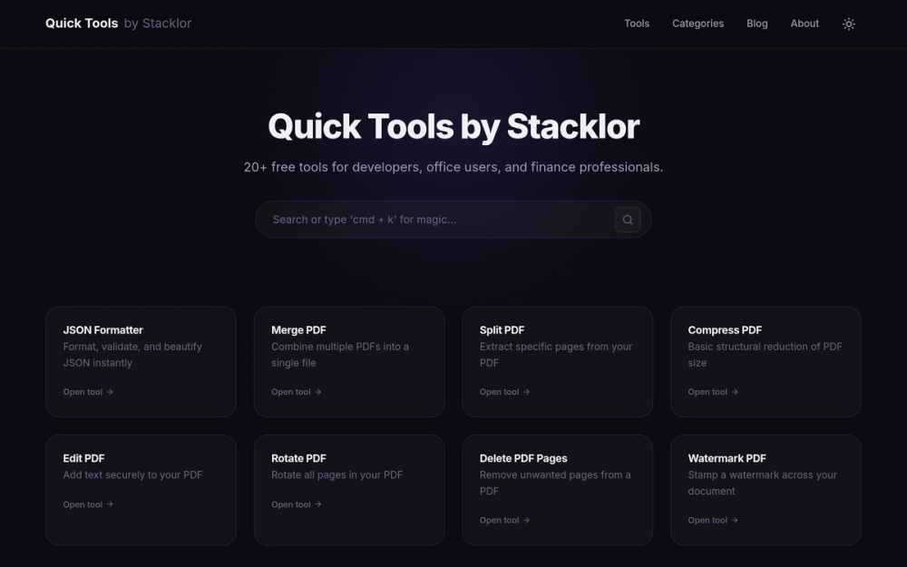 image of Quick Tools by Stacklor image of Quick Tools by Stacklor