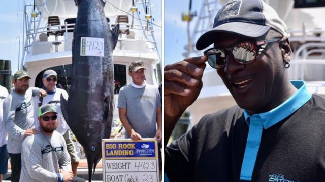 Michael Jordan Caught A 442-lb Fish In One of The World's Biggest Fishing Tournaments