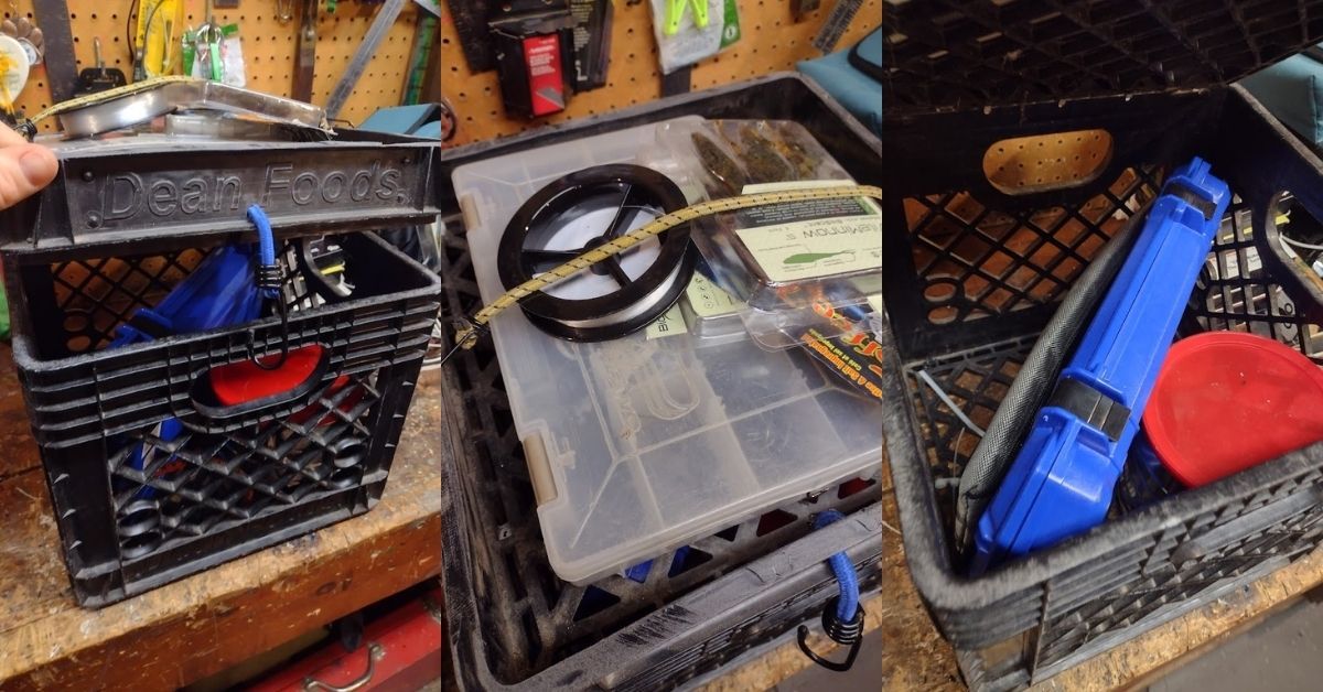 How to Make a SUPER SIMPLE Kayak Fishing Milk Crate ! 