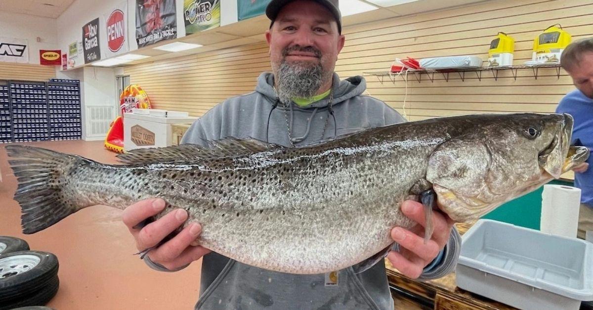 Angler Smashes State Record Speckled Trout On Homemade Fishing Rod