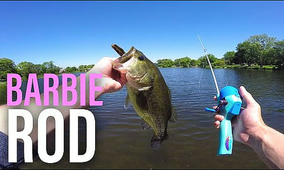 Barbie Fishing Rod Challenge 