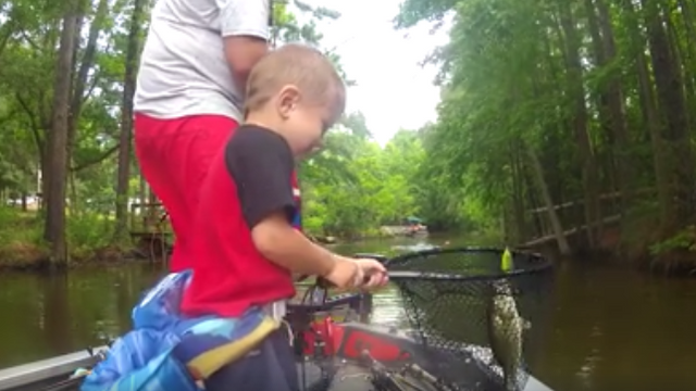 World's Cutest Co-Angler Is A Master With The Net