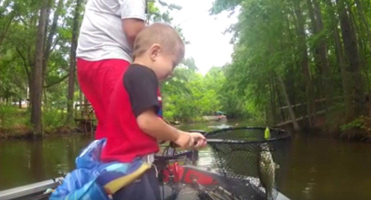 World's Cutest Co-Angler Is A Master With The Net