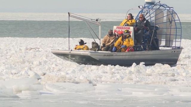 46 Anglers Got Stuck On A Floating Chunk Of Ice (Rescued By Coastguard)