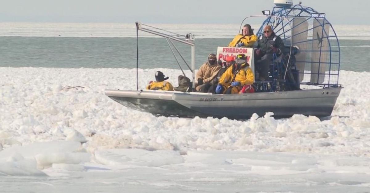 46 Anglers Got Stuck On A Floating Chunk Of Ice (Rescued By Coastguard)