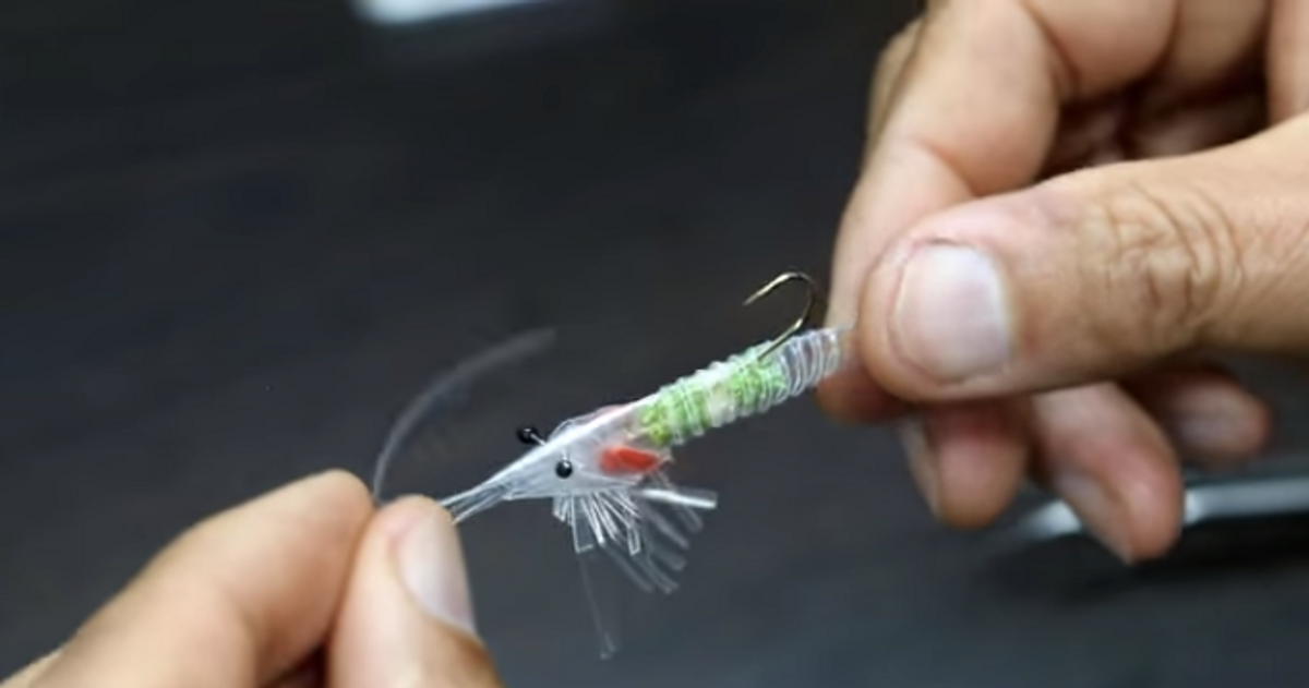 This Amazing Shrimp Lure Is Made Out Of A Plastic Straw. See How...