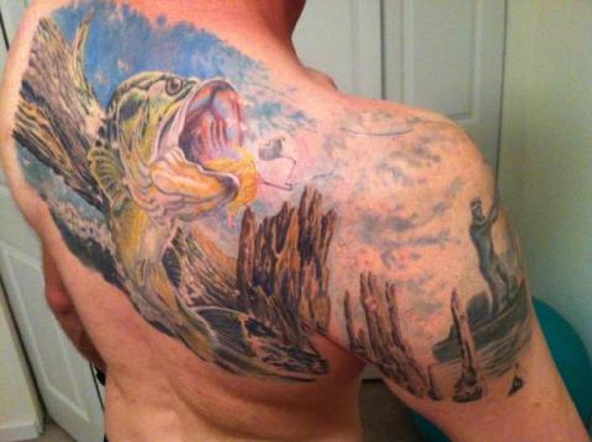 12 Fishing Tattoos That Will Make Your Jaw Drop