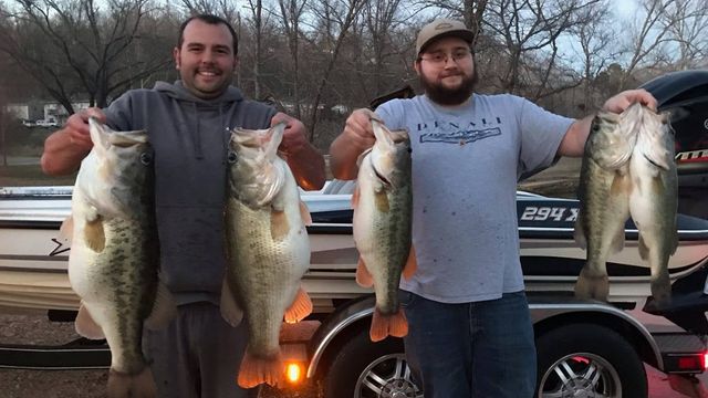 Two Cousins And A 40 Pound Bag Of  Kentucky Lake Bass!