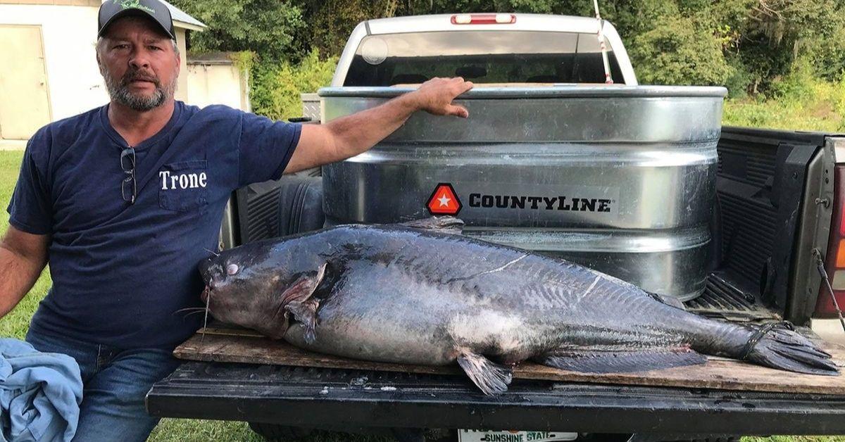 A 111 Pound Blue Catfish Obliterates The Georgia State Record