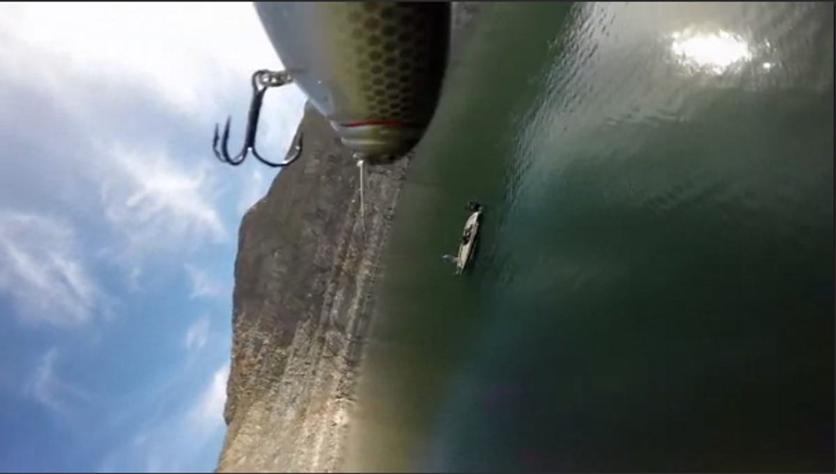 Crazy "Lure's Eye" View Of Being Casted 100 yds [AMAZING VIDEO]