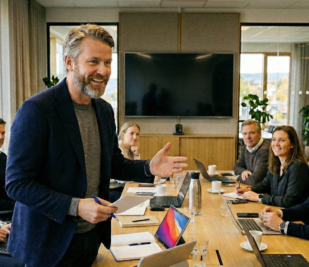 Leder i møte