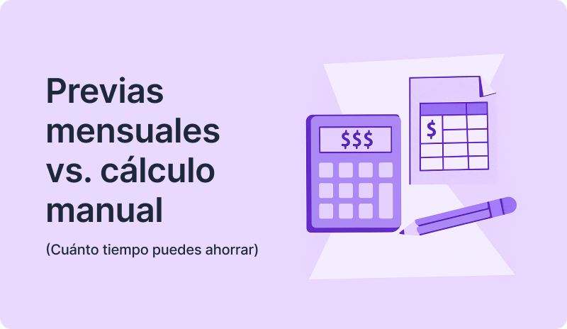 Portada del blog Previas mensuales vs. cálculo manual