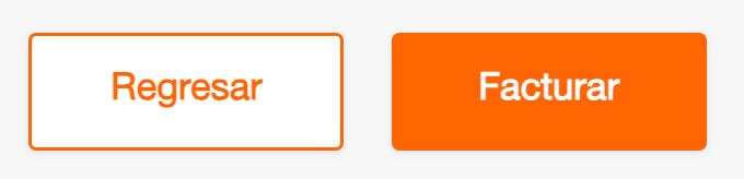 Captura de pantalla portal de facturación Home Depot 