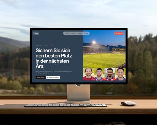 The sponsoring site on a monitor