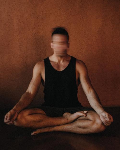 The Become A Yogi homepage on a laptop