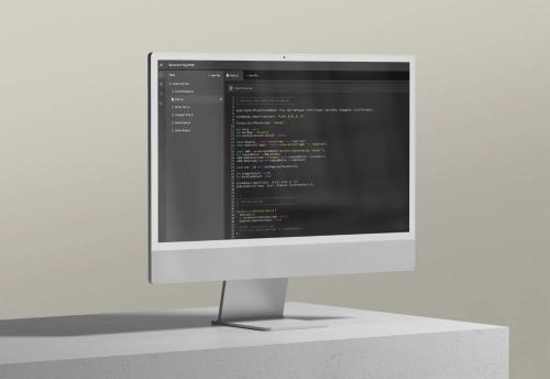 Custom code for Become A Yogi on an iMac