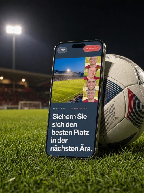 The sponsoring site on a phone