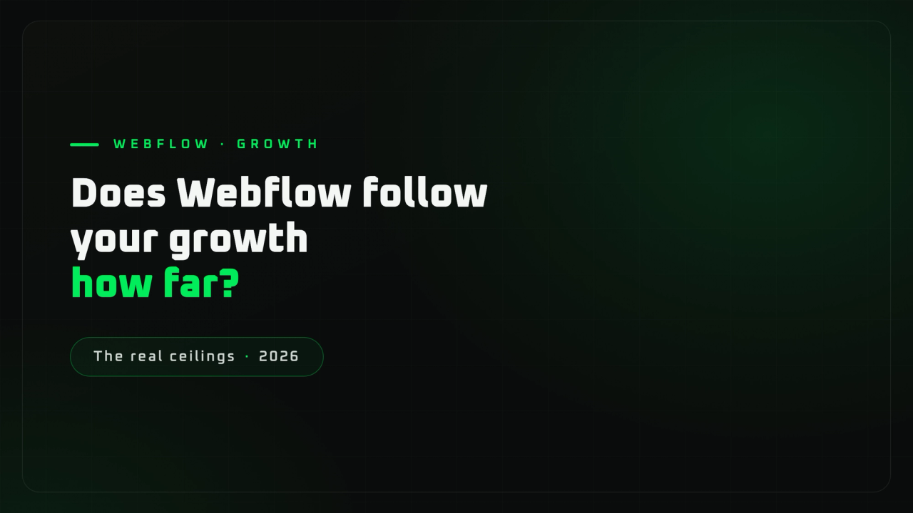 Is Webflow built for a growing business?