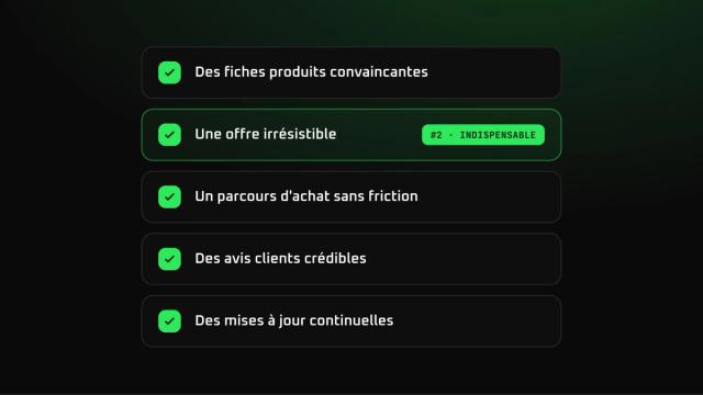 5 éléments essentiels pour vendre en ligne (le #2 est indispensable)