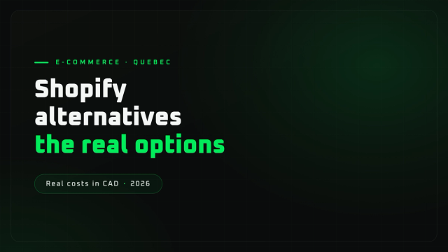 Alternative to Shopify: options for a Quebec business