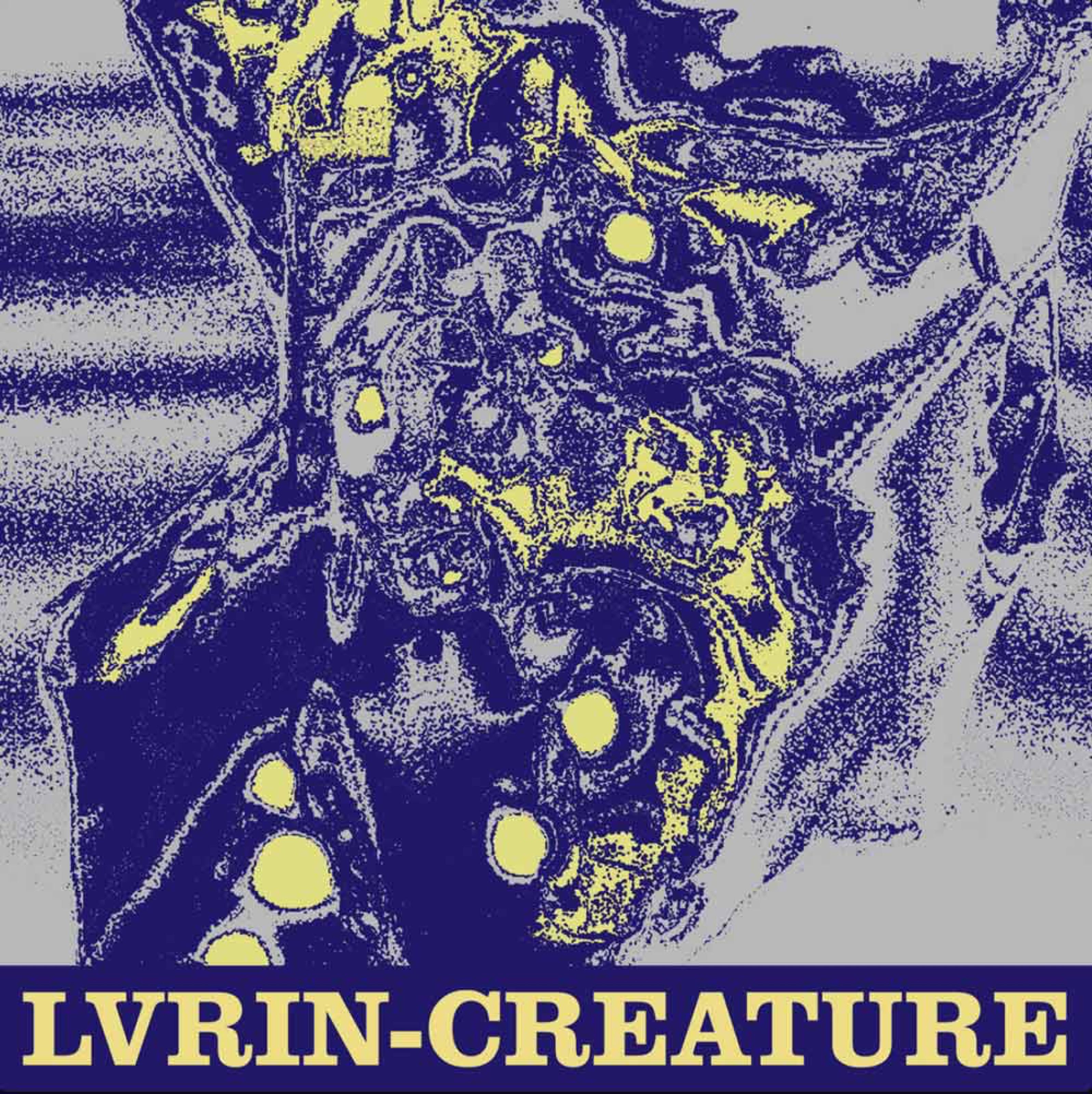 Lvrin Creature cover with a blue and yellow textured figure