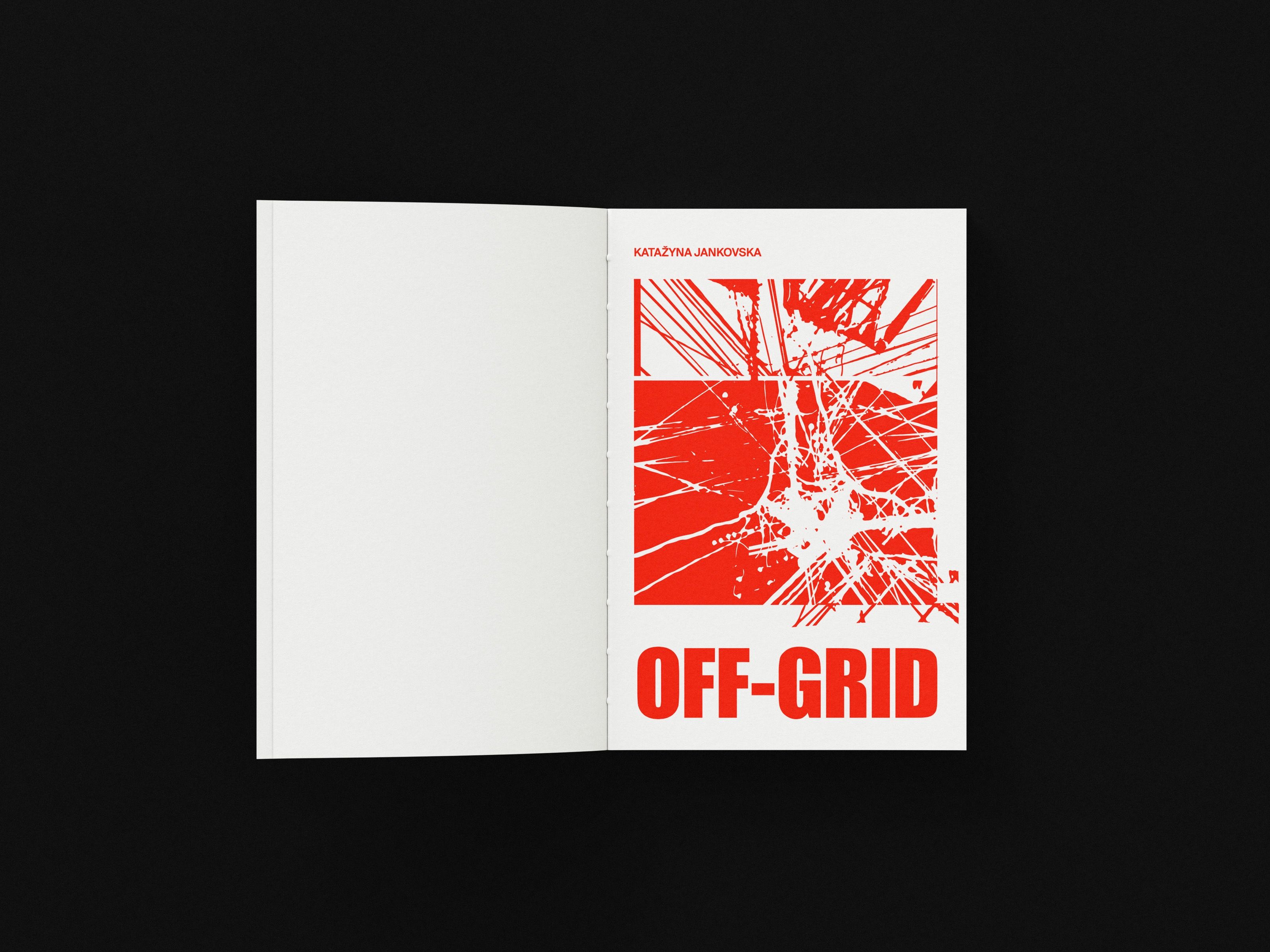 OFF-GRID book cover and first pages