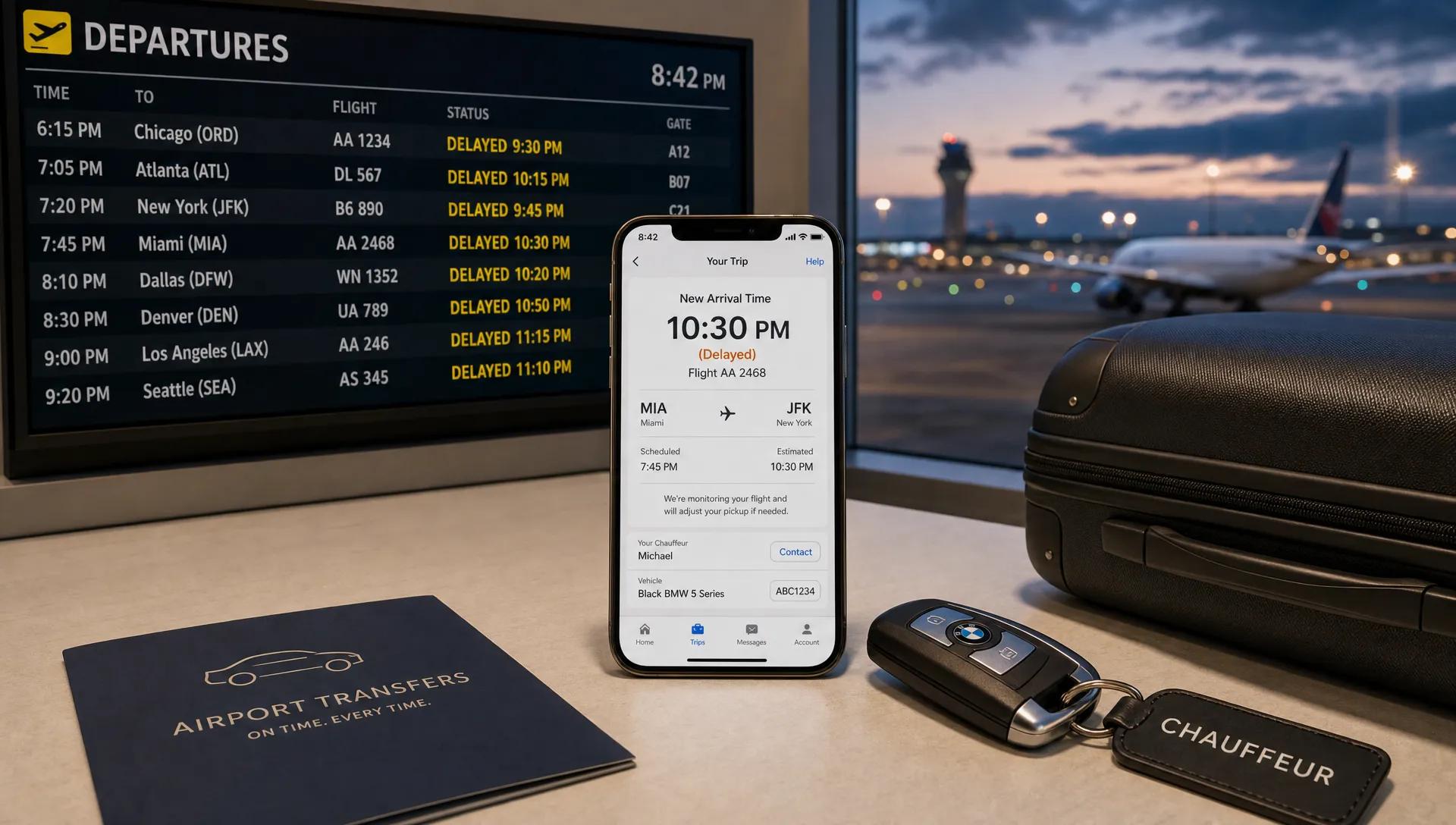 How Do Limo Services Accommodate Flight Delays?