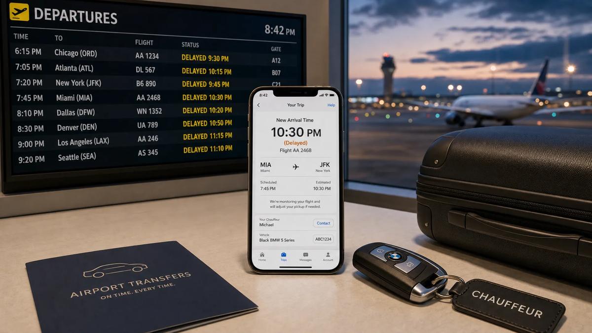 How Do Limo Services Accommodate Flight Delays?