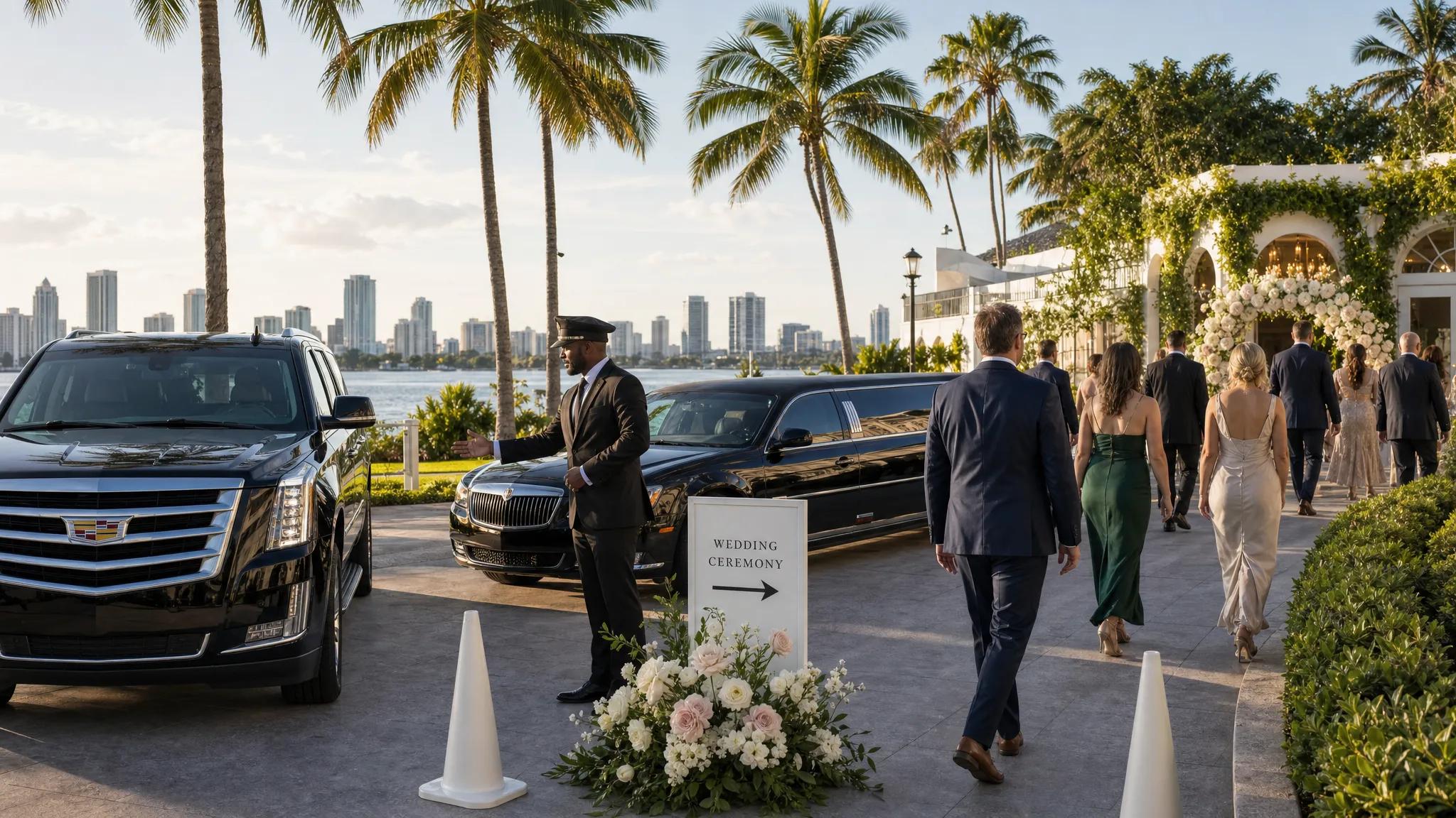 Limo Service Miami for Weddings, VIPs, and Airport Runs