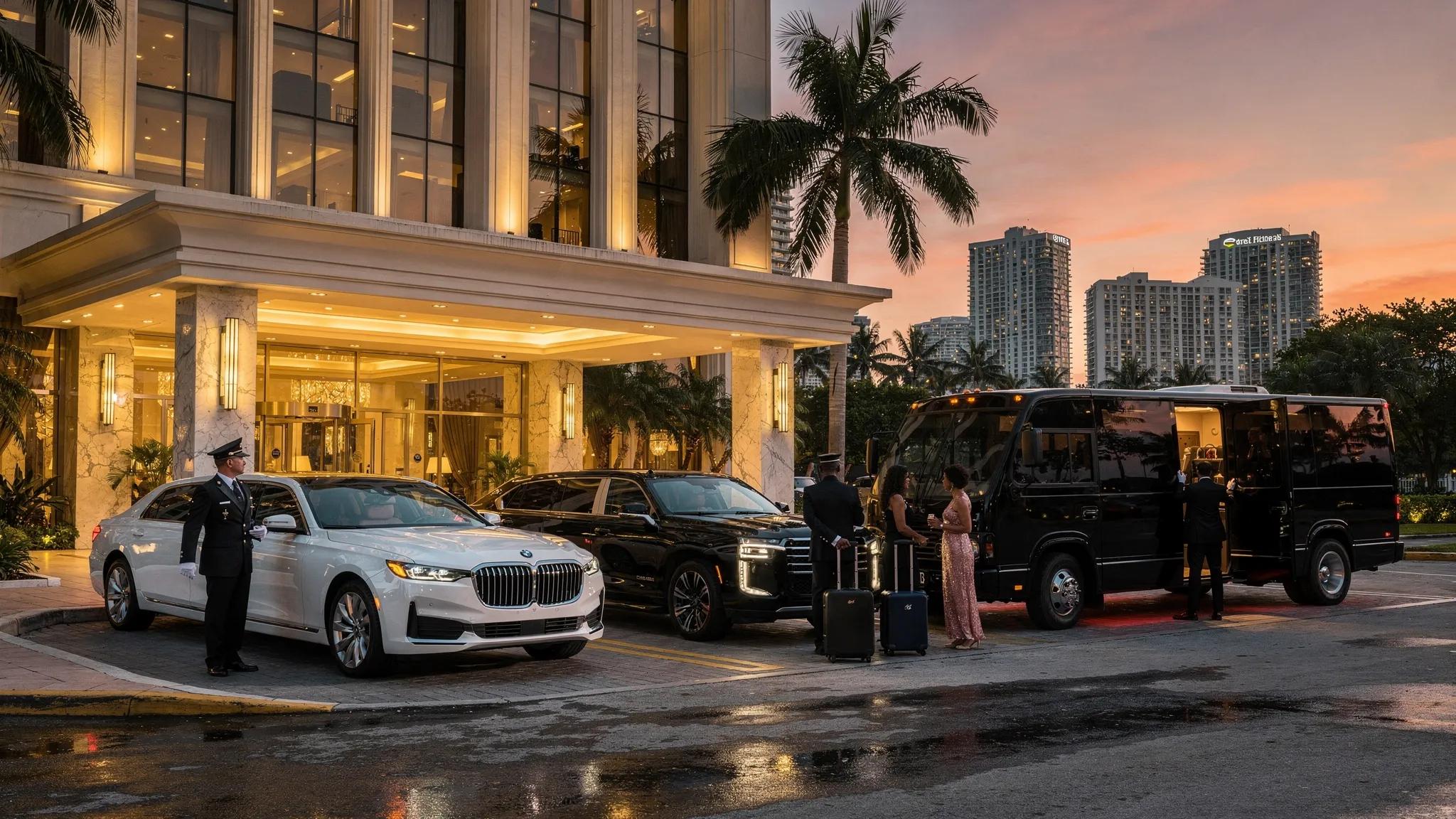Limousine Service Miami Florida for Weddings and VIP Trips