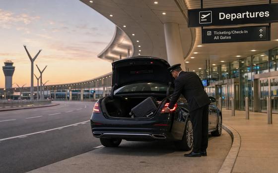 Why do people take limos to the airport?