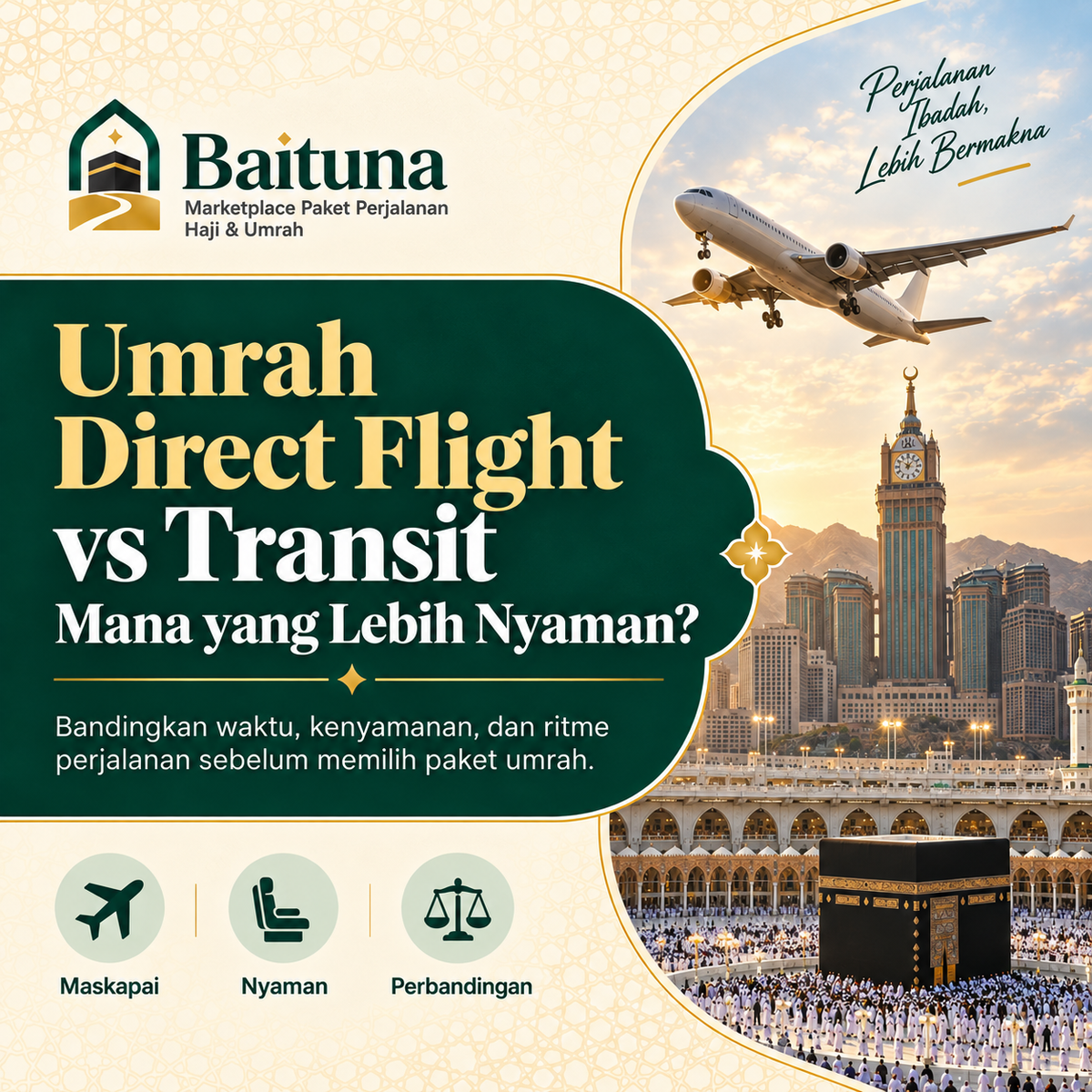 Umrah Direct Flight vs Transit: Mana yang Lebih Nyaman?