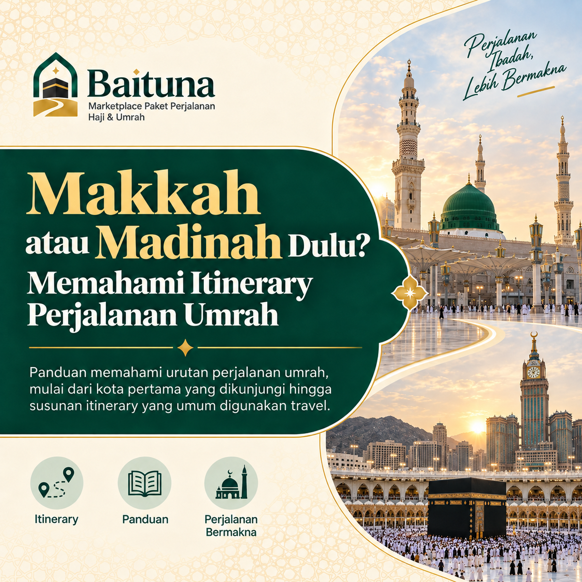 Makkah atau Madinah Dulu? Memahami Itinerary Perjalanan Umrah