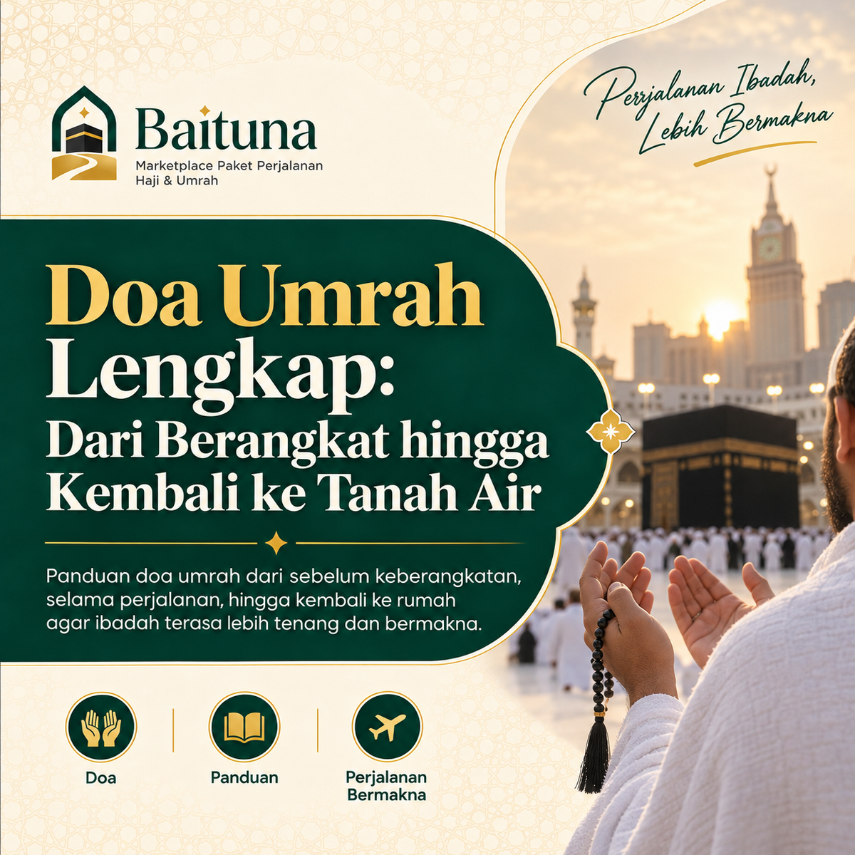 Doa Umrah Lengkap: Dari Berangkat hingga Kembali ke Tanah Air