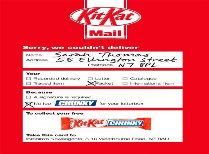 Kitkat d2c marketing example.