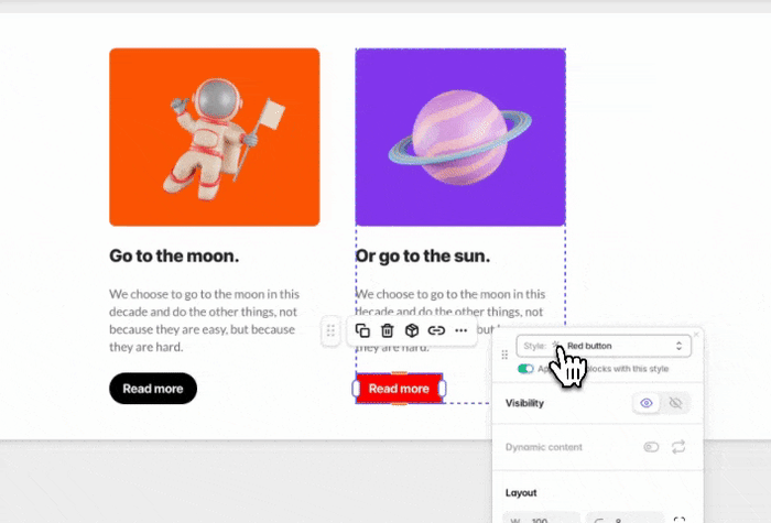 Create custom styles that you can change and re-use