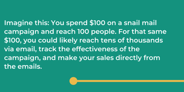 1st advantage of emails: cost effectiveness.